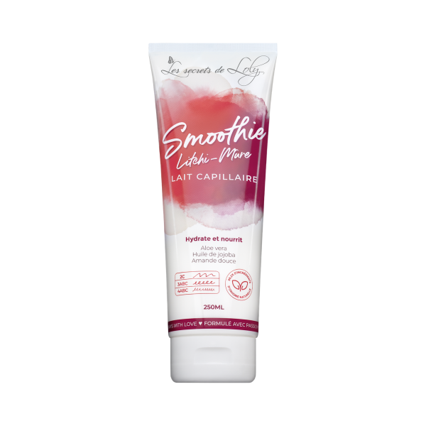 Lait capillaire Smoothie Litchi-Mûre Les Secrets de Loly  250 ML